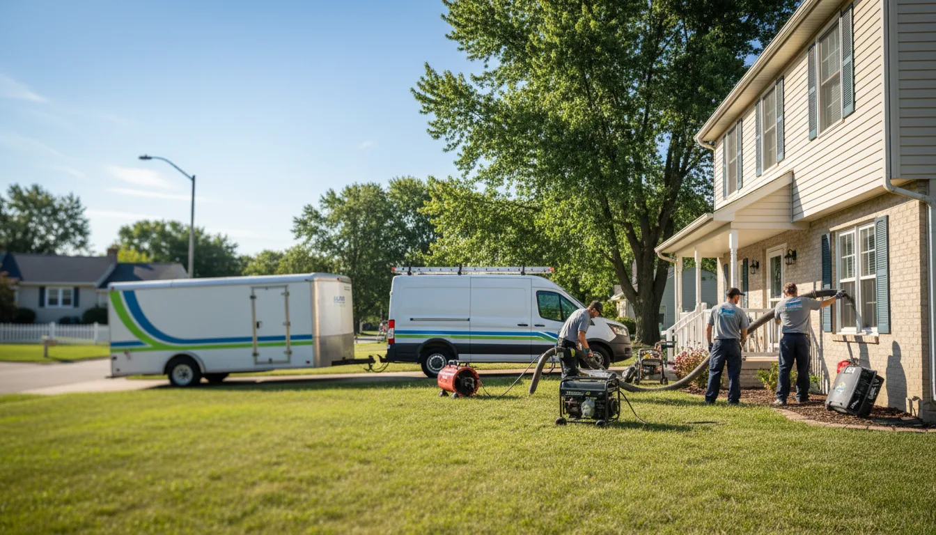 Flooded Basement Restoration And Cleanup With Repair in Searsboro, IA near me